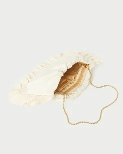 Online Loeffler Randall Mavis Raffia Ruffle Clutch Natural