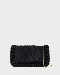 Discount Loeffler Randall Mavis Moiré Ruffle Clutch Vanilla