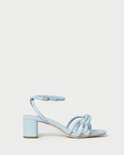 Best Loeffler Randall Mikel Bow Mid-Heel Sandal Blue