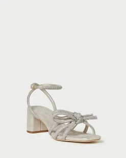 Best Loeffler Randall Mikel Bow Mid-Heel Sandal Blue