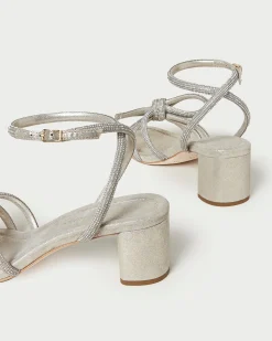 Best Loeffler Randall Mikel Bow Mid-Heel Sandal Blue