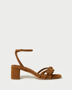 Best Loeffler Randall Mikel Bow Mid-Heel Sandal Natural
