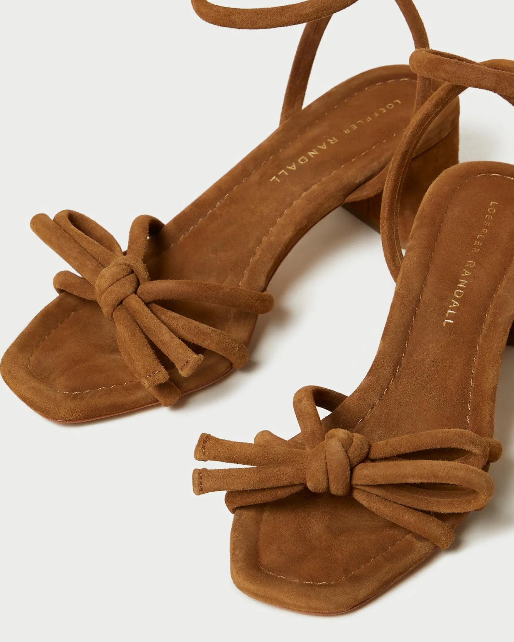Best Loeffler Randall Mikel Bow Mid-Heel Sandal Natural