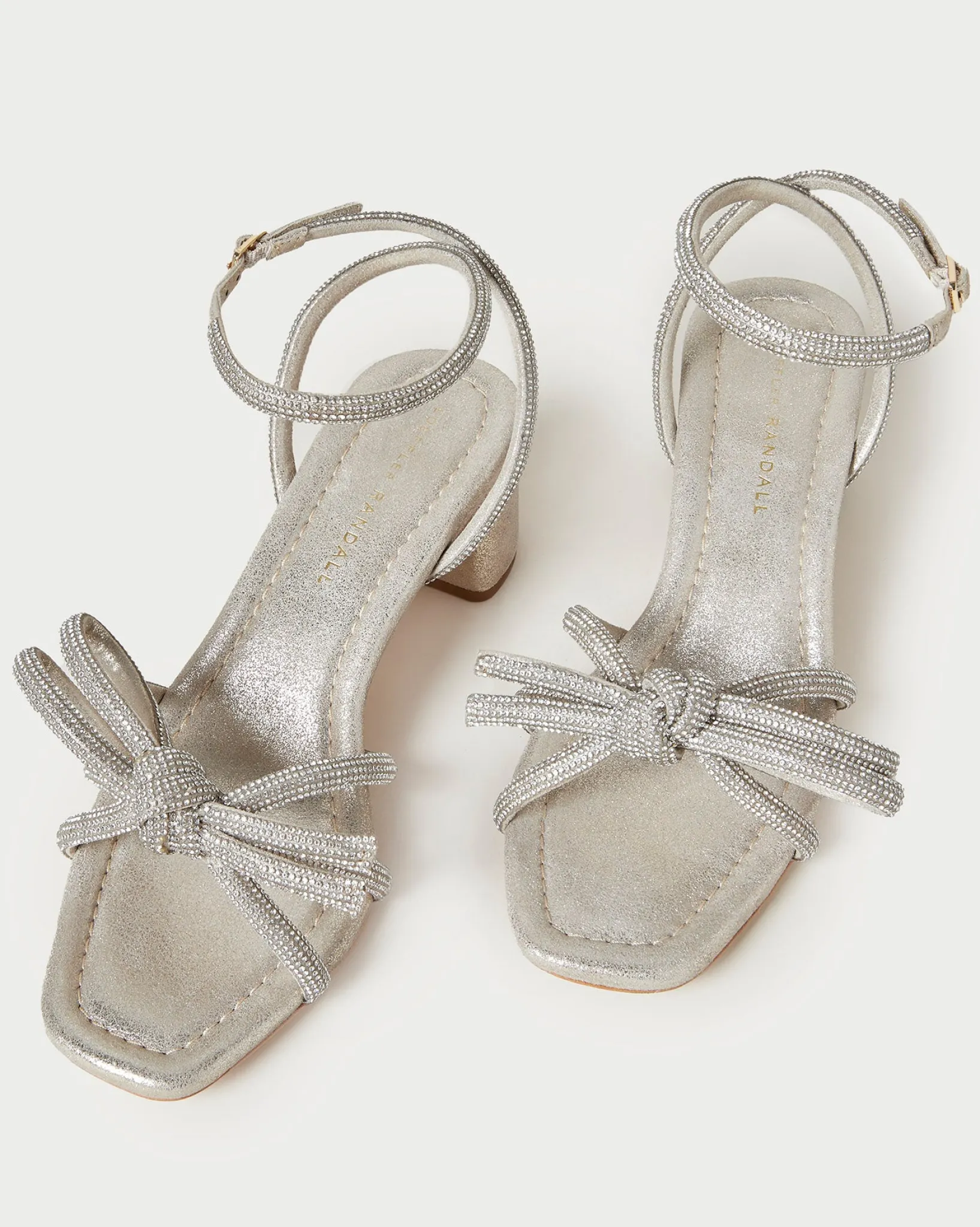 Best Loeffler Randall Mikel Bow Mid-Heel Sandal Natural