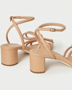 Best Loeffler Randall Mikel Bow Mid-Heel Sandal Natural
