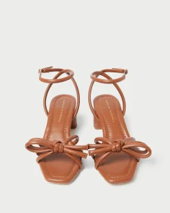 Best Loeffler Randall Mikel Bow Mid-Heel Sandal Natural