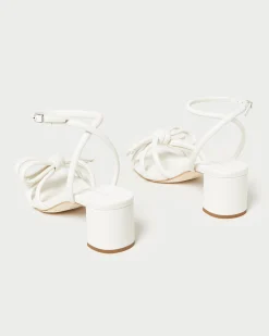 Discount Loeffler Randall Mikel Bow Mid-Heel Sandal Timber