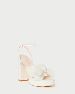 Clearance Loeffler Randall Natalia Platform Bow Heel Pearl