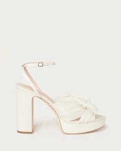 Clearance Loeffler Randall Natalia Platform Bow Heel Pearl