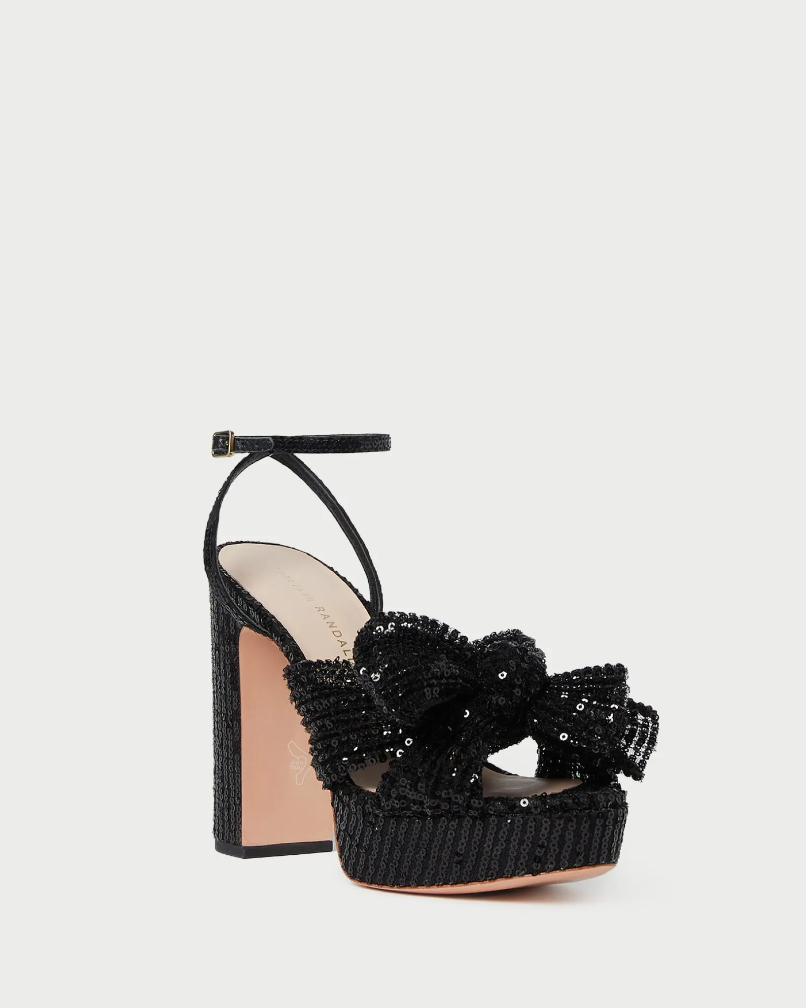 Clearance Loeffler Randall Natalia Platform Bow Heel Pearl