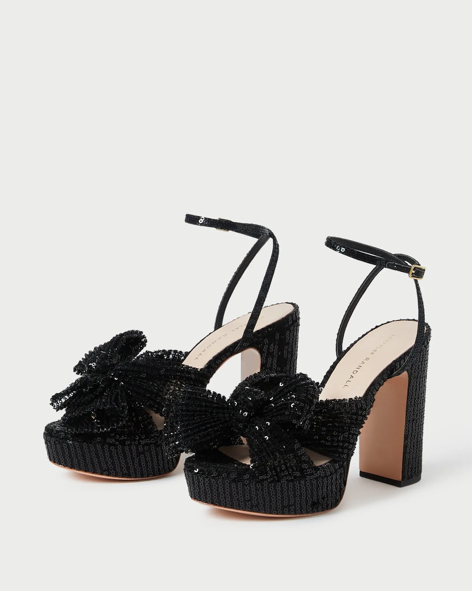 Clearance Loeffler Randall Natalia Platform Bow Heel Pearl