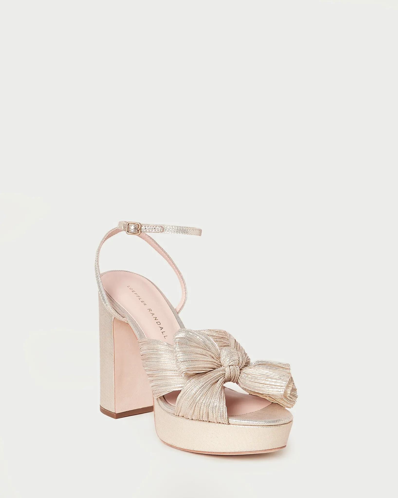 Clearance Loeffler Randall Natalia Platform Bow Heel Pearl