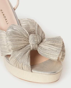 Clearance Loeffler Randall Natalia Platform Bow Heel Pearl