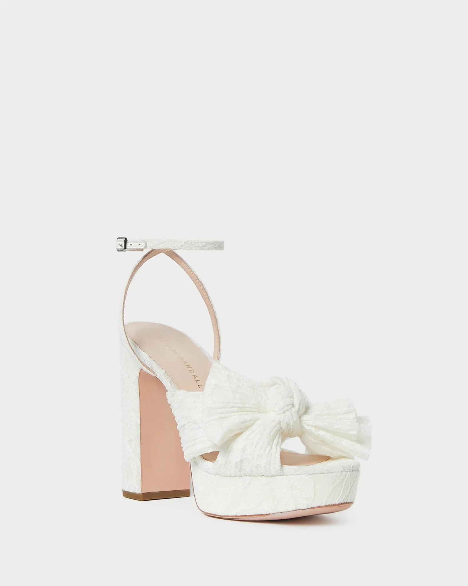Clearance Loeffler Randall Natalia Platform Bow Heel Pearl