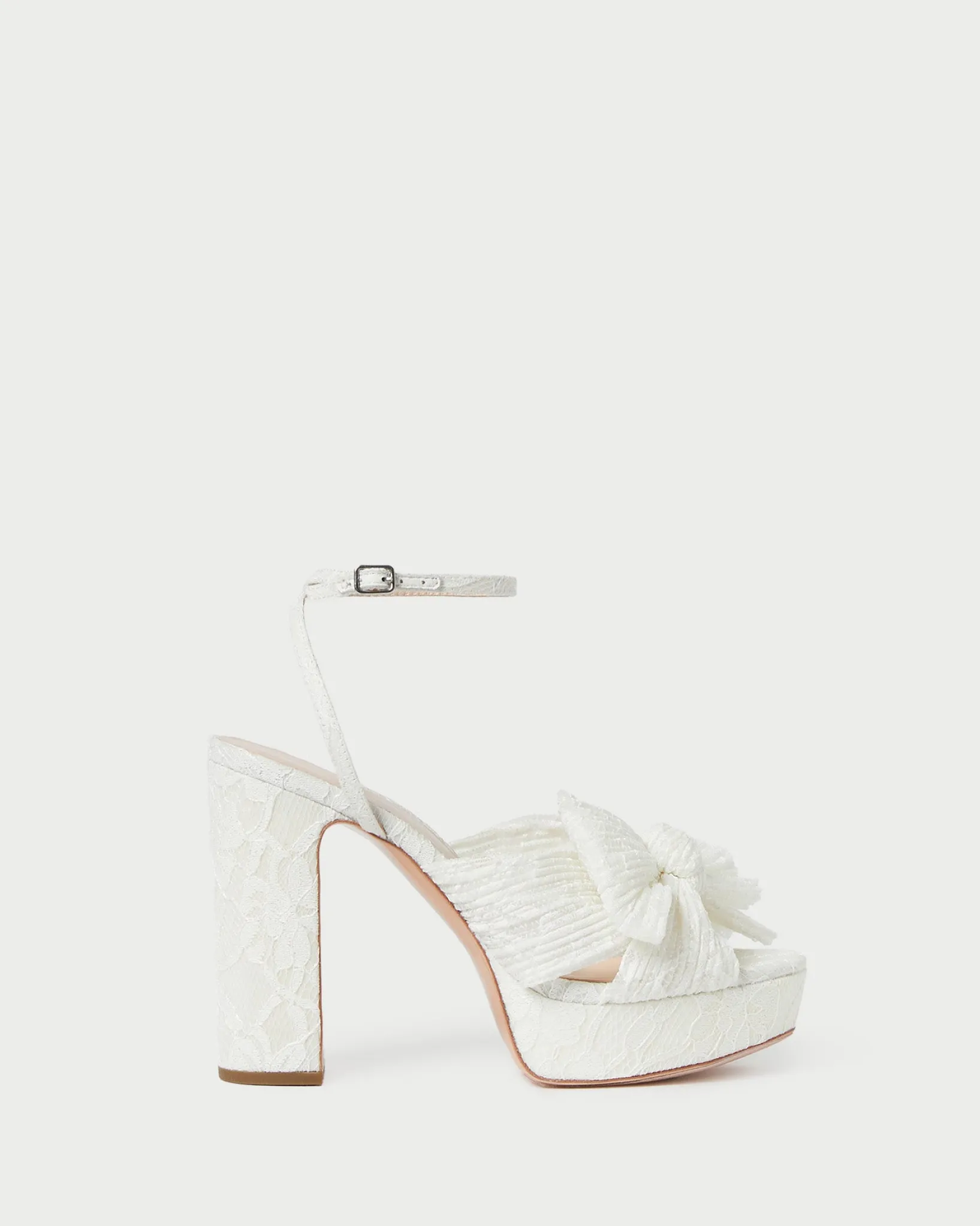 Clearance Loeffler Randall Natalia Platform Bow Heel Pearl
