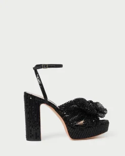 Best Loeffler Randall Natalia Platform Bow Heel Platinum