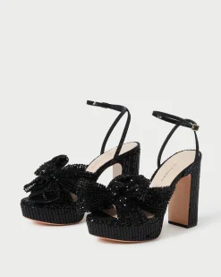 Best Loeffler Randall Natalia White Lace Bow Heel White/Cream