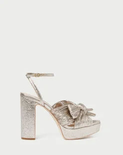 Best Loeffler Randall Natalia White Lace Bow Heel White/Cream