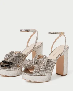 Best Loeffler Randall Natalia White Lace Bow Heel White/Cream