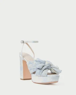 Best Loeffler Randall Natalia White Lace Bow Heel White/Cream