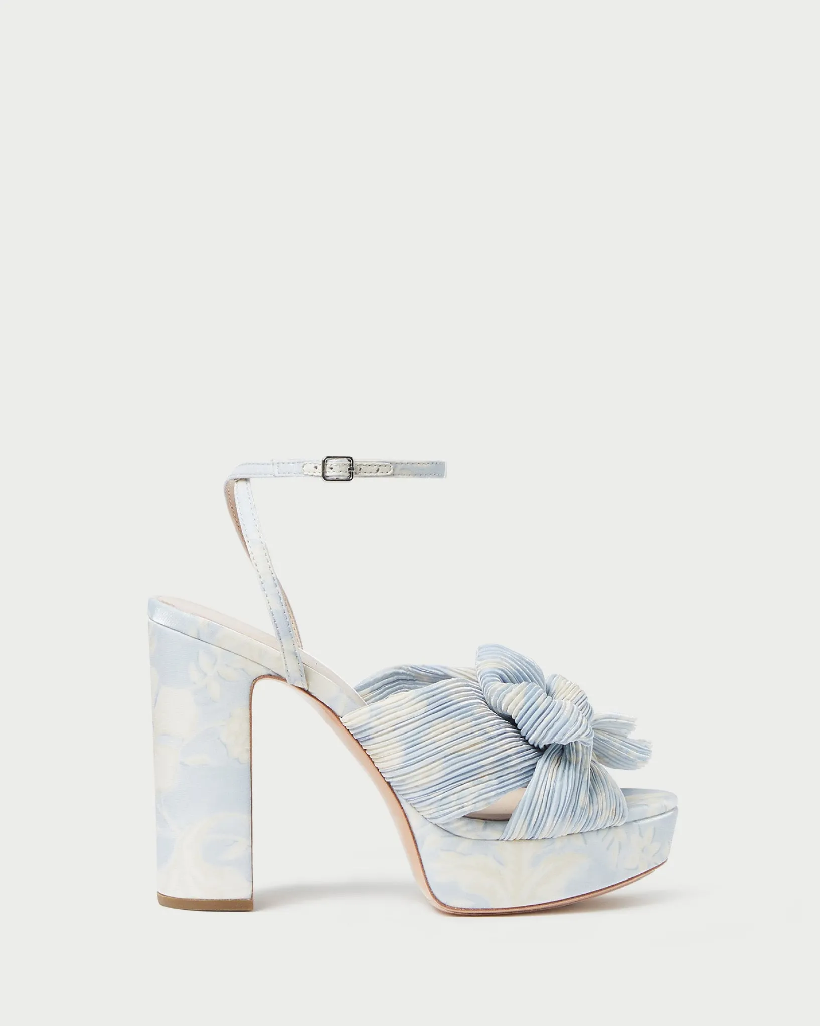 Best Loeffler Randall Natalia White Lace Bow Heel White/Cream