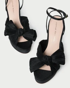 Best Loeffler Randall Natalia White Lace Bow Heel White/Cream