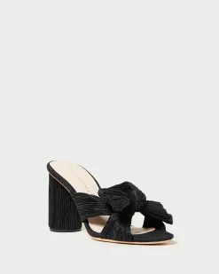 Discount Loeffler Randall Penny Pleated Bow Heel Champagne
