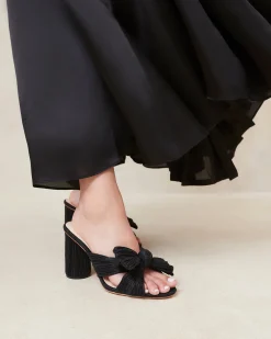 Discount Loeffler Randall Penny Pleated Bow Heel Champagne
