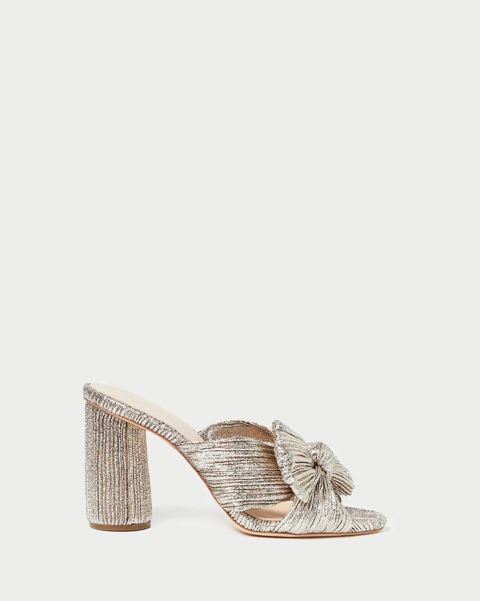 Discount Loeffler Randall Penny Pleated Bow Heel Pearl