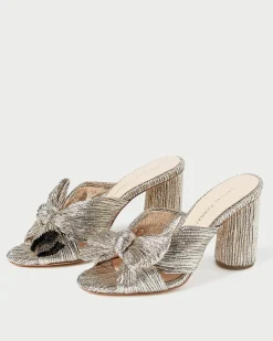 Discount Loeffler Randall Penny Pleated Bow Heel Pearl