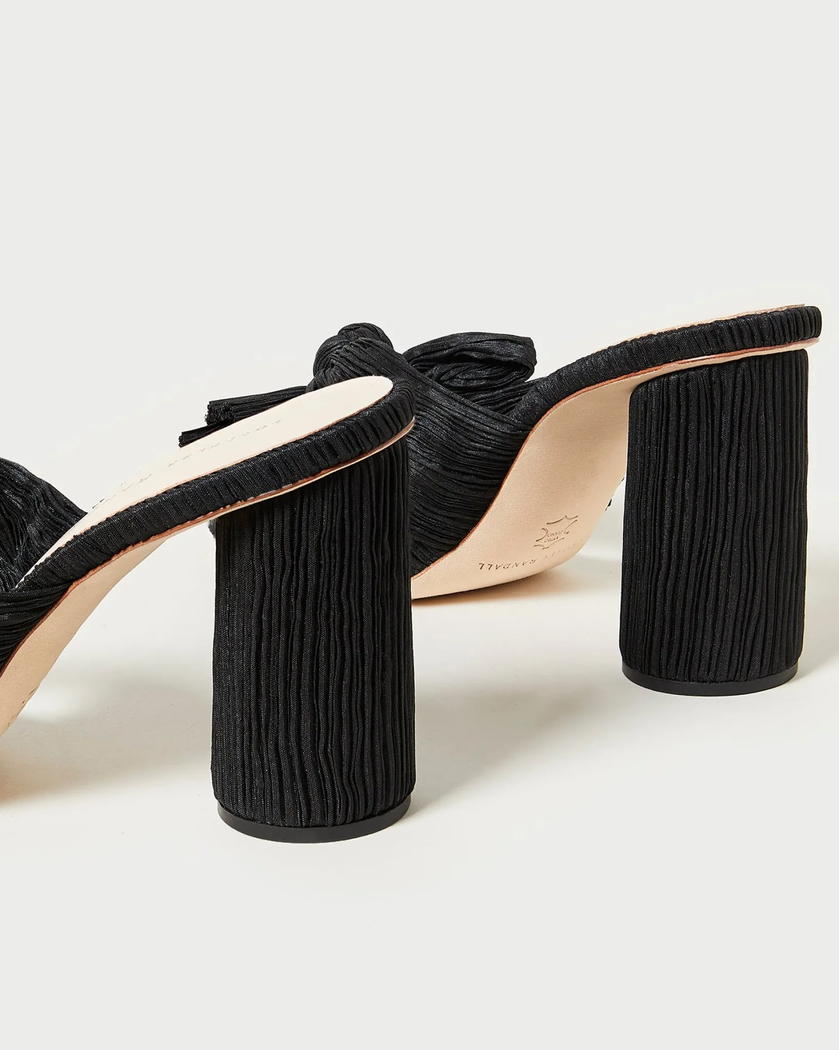 Discount Loeffler Randall Penny Pleated Bow Heel Pearl