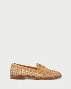 Sale Loeffler Randall Rachel Raffia Loafer Natural
