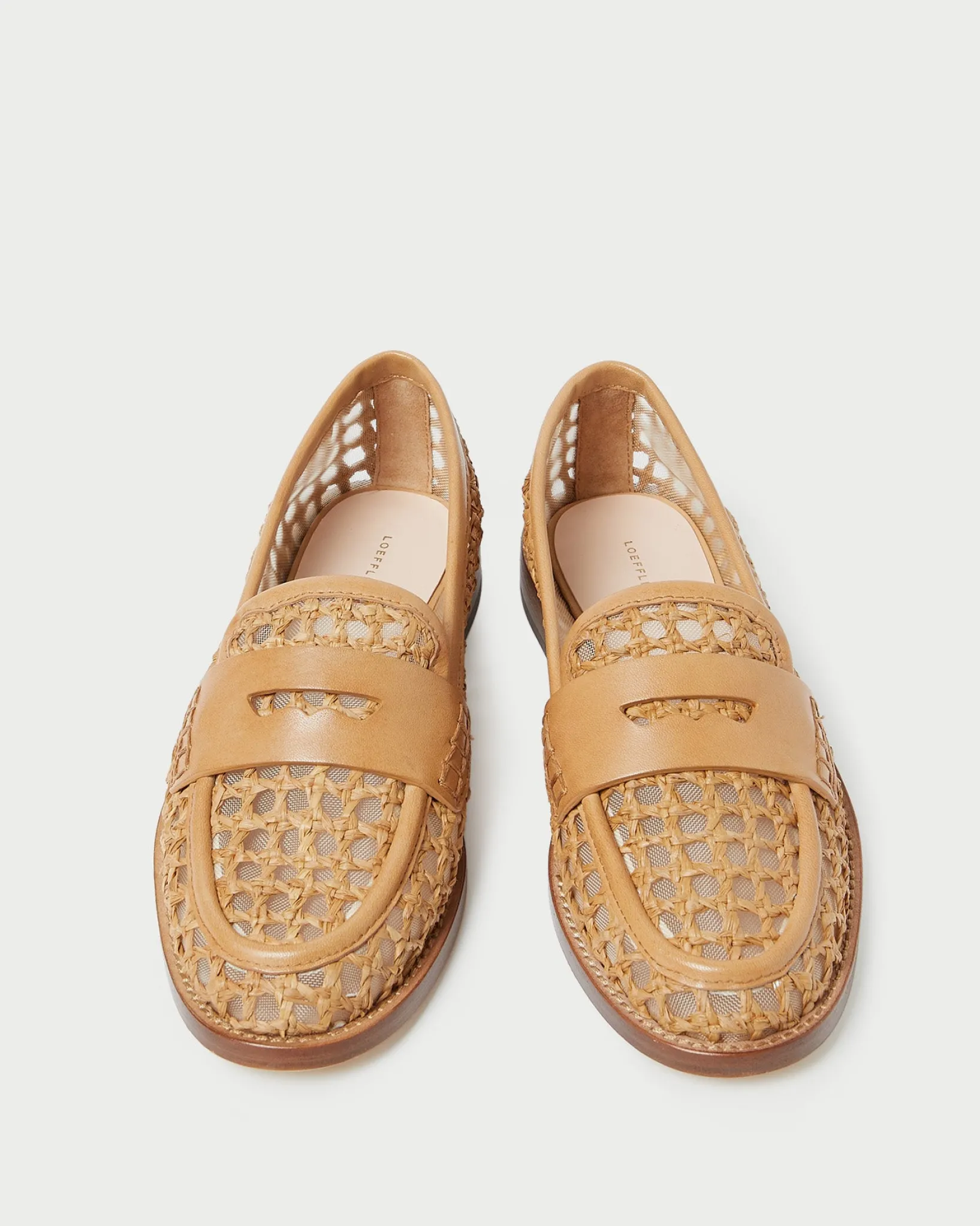 Sale Loeffler Randall Rachel Raffia Loafer Natural