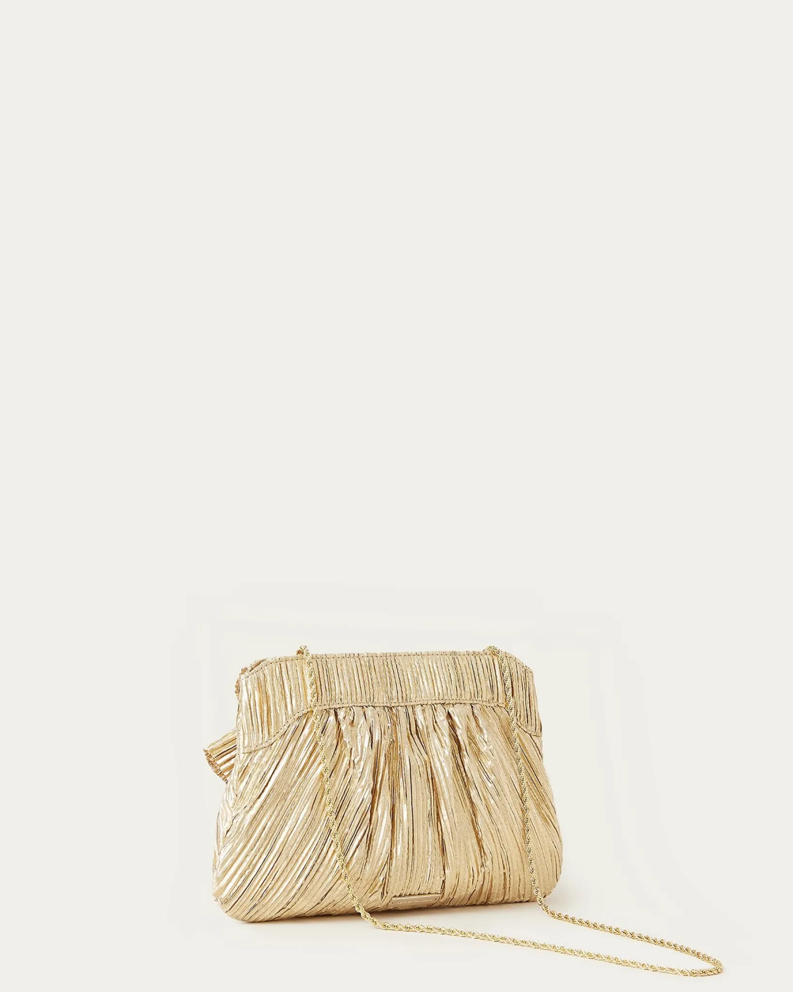 Hot Loeffler Randall Rayne Bow Clutch Gold