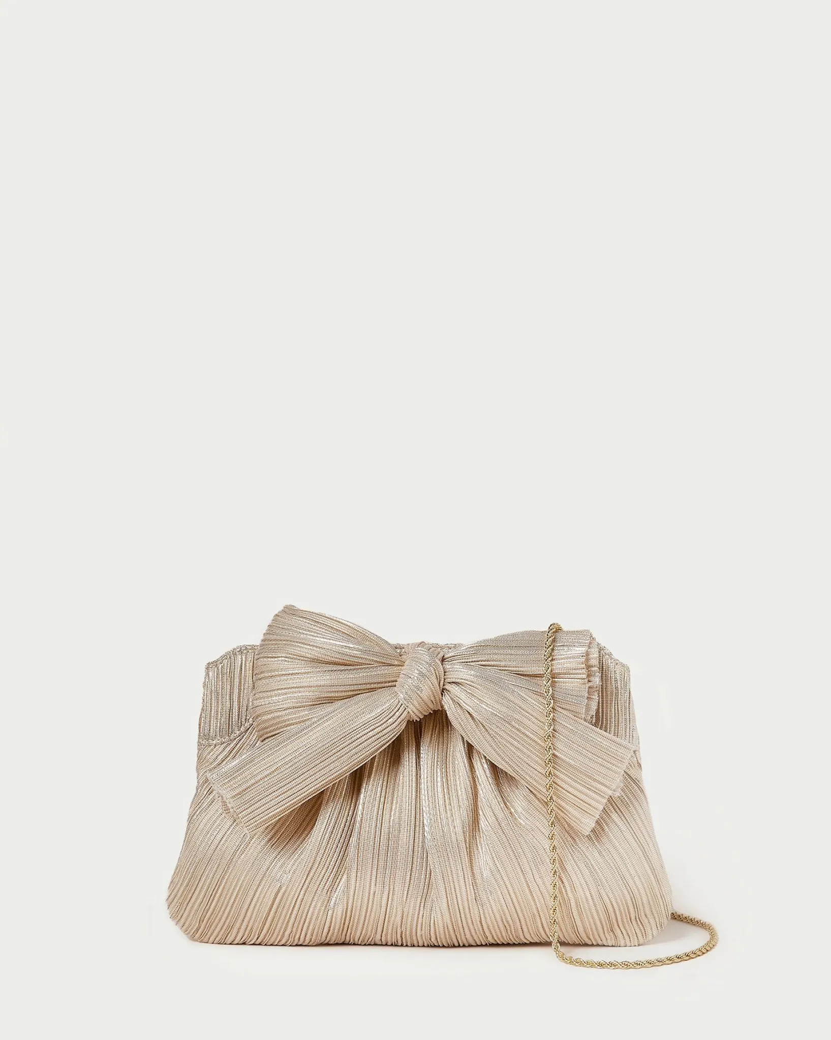 Hot Loeffler Randall Rayne Bow Clutch Gold