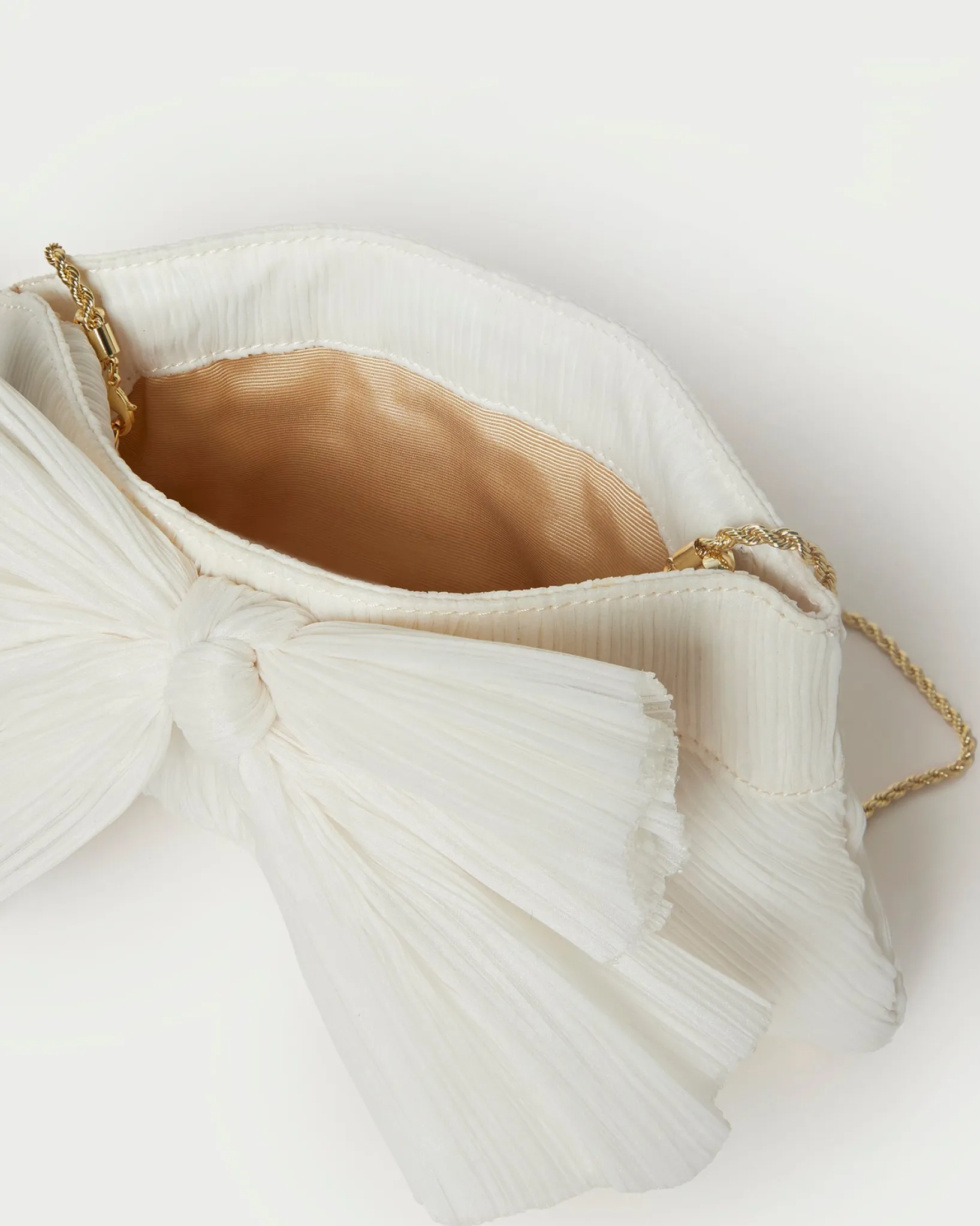 Best Loeffler Randall Rayne White Lace Bow Clutch White/Cream