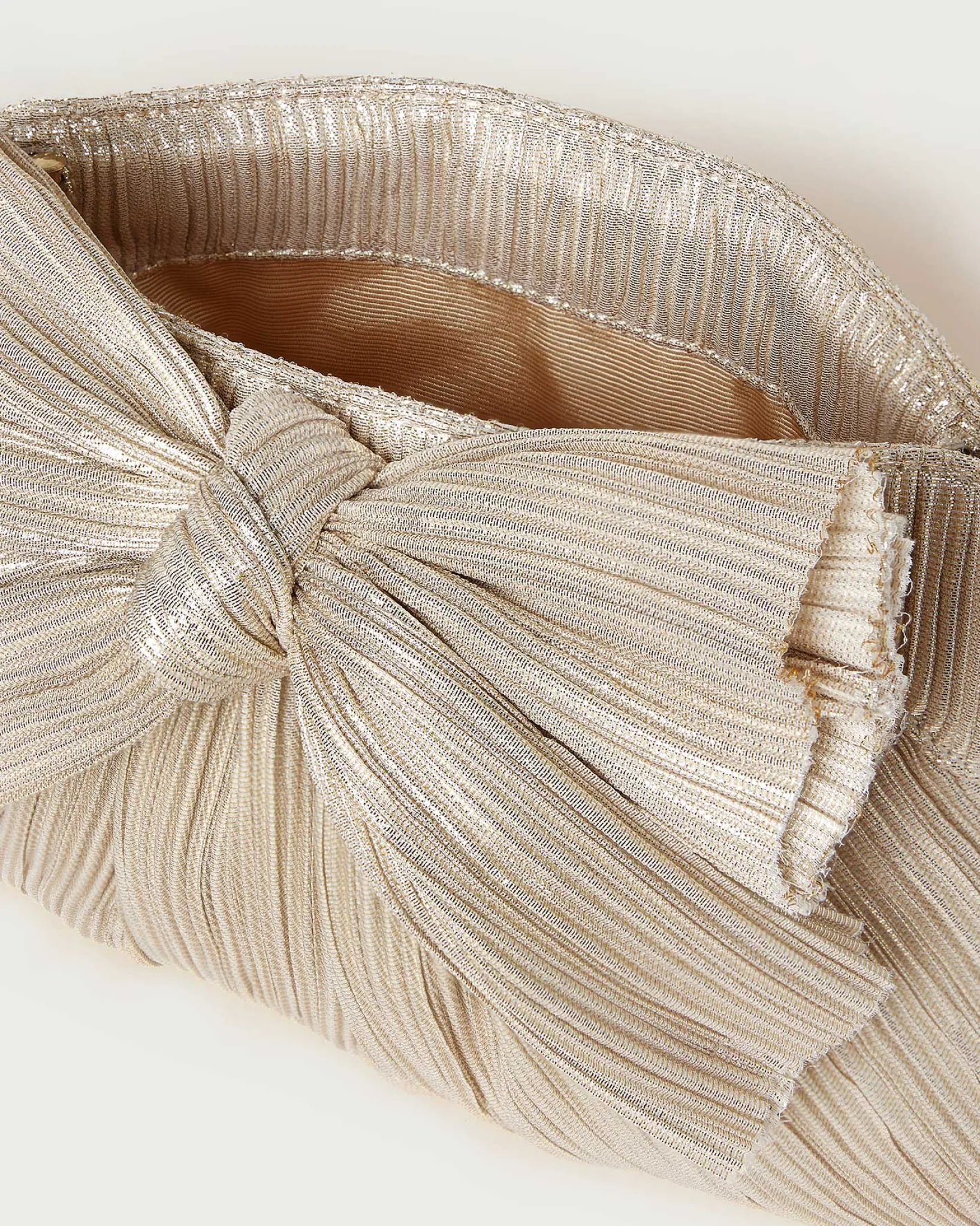 Clearance Loeffler Randall Rayne Pleated Bow Clutch White