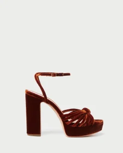 Discount Loeffler Randall Rivka Suede Platform Sandal Black