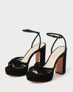 Discount Loeffler Randall Rivka Knot Platform Sandal Cacao