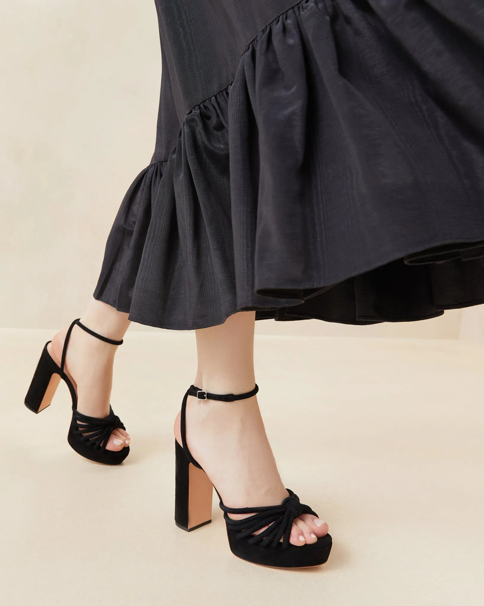 Discount Loeffler Randall Rivka Knot Platform Sandal Cacao