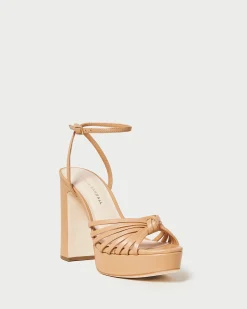 Discount Loeffler Randall Rivka Knot Platform Sandal Cacao
