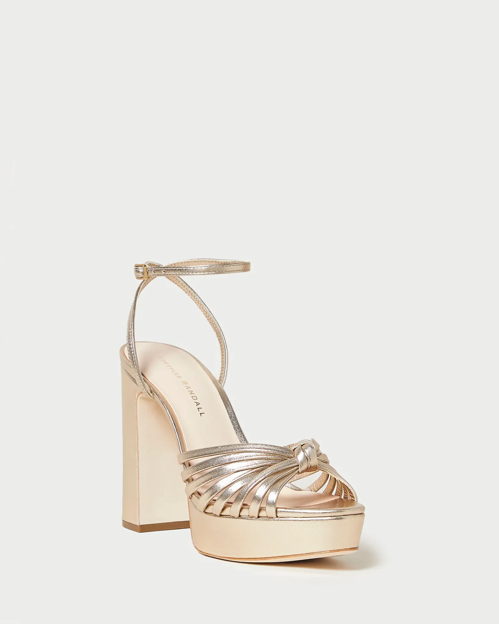 Discount Loeffler Randall Rivka Knot Platform Sandal Cacao
