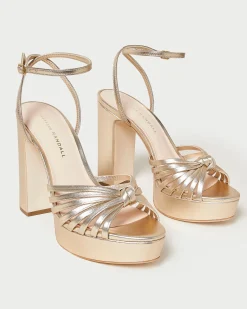Discount Loeffler Randall Rivka Knot Platform Sandal Cacao