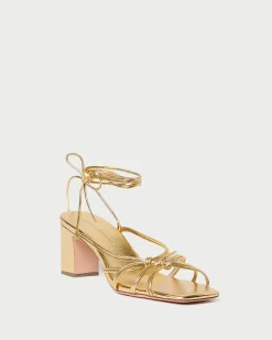 Loeffler Randall Ryder Leather Heeled Sandal Dune