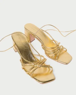Loeffler Randall Ryder Leather Heeled Sandal Dune