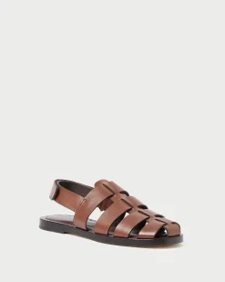 Clearance Loeffler Randall Sawyer Leather Caged Sandal Espresso