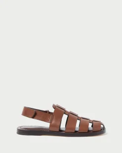 Clearance Loeffler Randall Sawyer Leather Caged Sandal Espresso