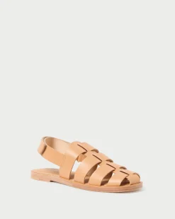 Clearance Loeffler Randall Sawyer Leather Caged Sandal Honey
