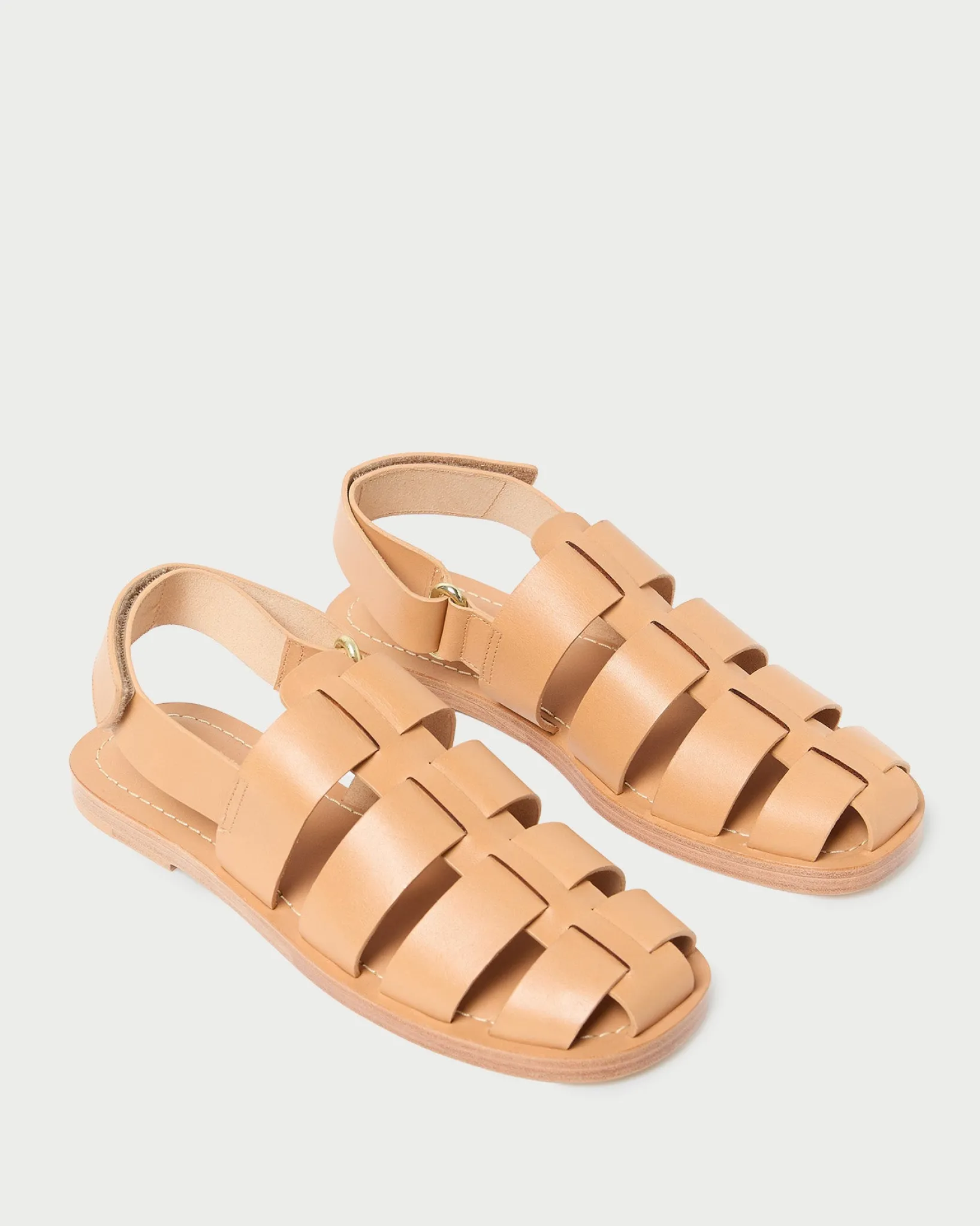 Clearance Loeffler Randall Sawyer Leather Caged Sandal Honey