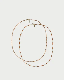 Sale Loeffler Randall Soo Amber/Cream Necklace Set Amber/Cream Multi />
